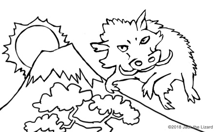 Coloring Pages of 2019 Year of the Hog