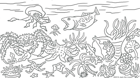 Coloring Pages of Colorful Cold Water