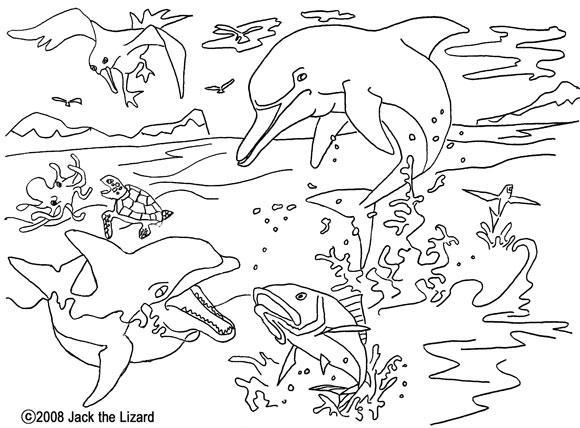 Dolphin coloring pages