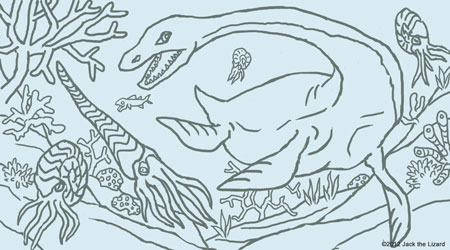 Coloring Pages of Elasmosaurus