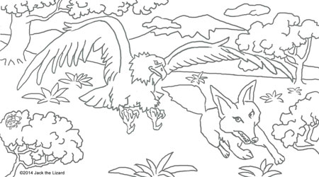 Coloring Pages of Golden Eagle