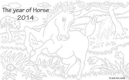 Coloring Pages of Horse