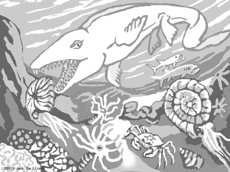 Coloring Pages of Mosasaurus