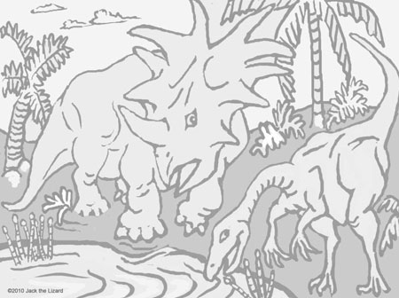 Coloring Pages of Argentinosaurus and Mapusaurus