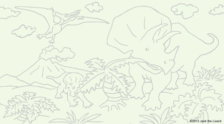 Coloring Pages of Triceratops