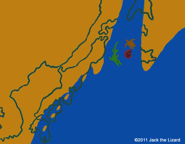 Japan during the late Cretaceous Period.