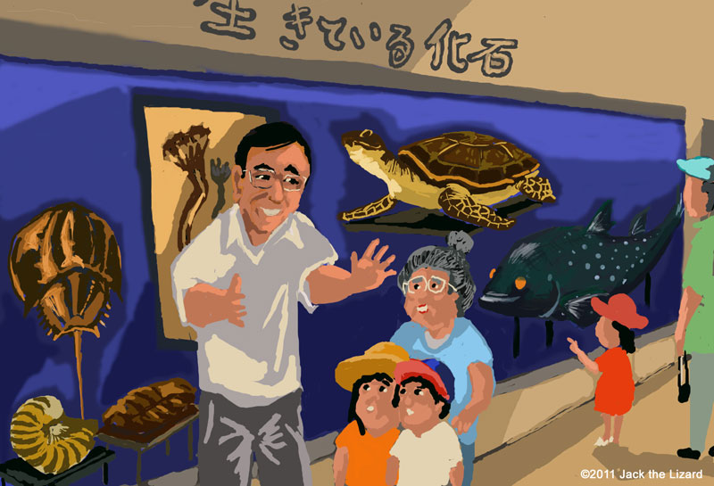 Director Asano, Kasaoka-city Horseshoe Crab Museum