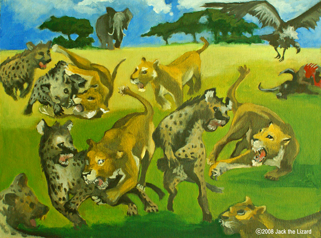 Lions and Hyenas